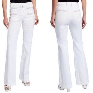 7 Seven for All Mankind Boho High Waisted Jeans white denim jeans size 28